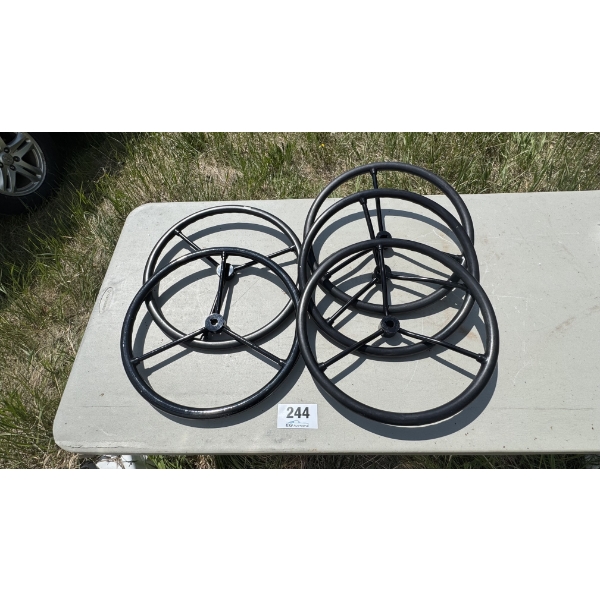 ASSORTED VINTAGE TRACTOR STEERING WHEELS