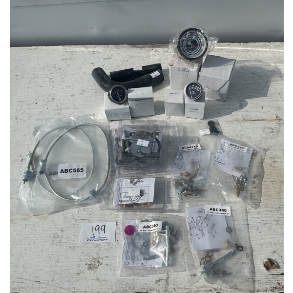 ASSORTED GAUGES, HOSE, & CARB KITS