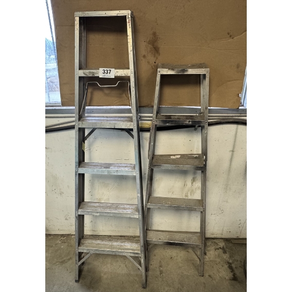 Pair of Aluminum Ladders