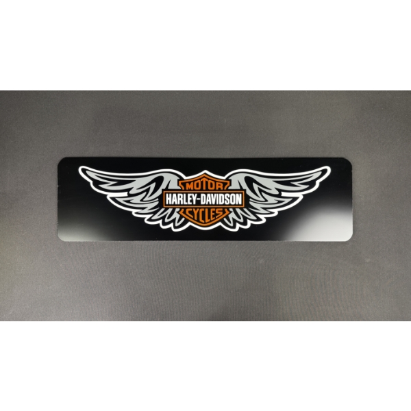 HARLEY DAVIDSON (BLACK) SIGN 28" x 8"