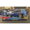 Image 5 : MUSCLE MACHINES 1:18 SCALE '00 PT CRUISER DIECAST & BLUE '69 FORD MUSTANG DIECAST
