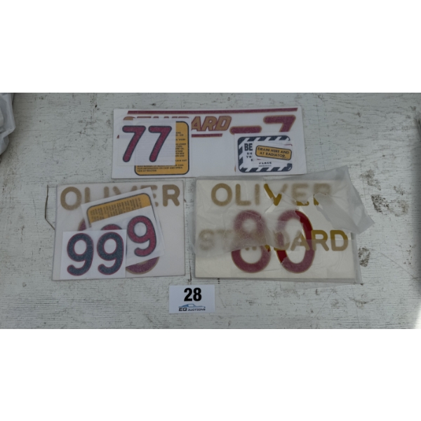 Oliver Decal Assortment