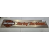 Image 1 : Large Metal Harley Davidson Sign 4ft x 10"
