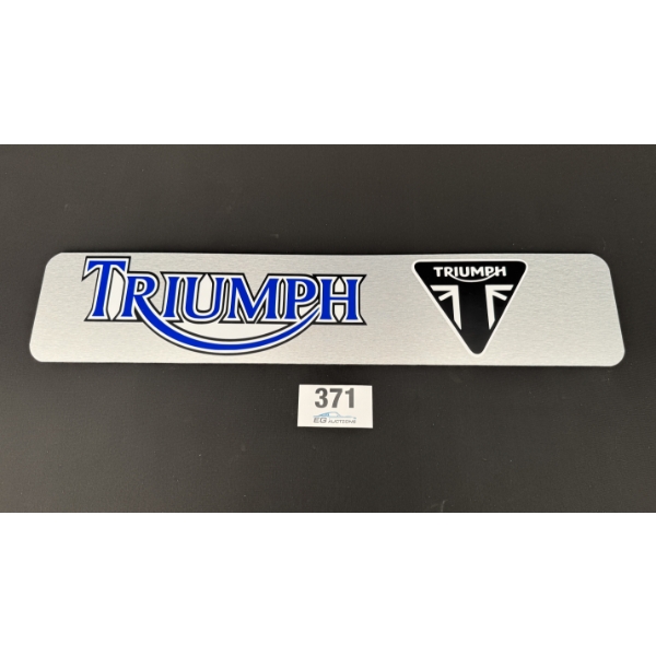 NO RESERVE TRIUMPH SIGN 28" X 6"