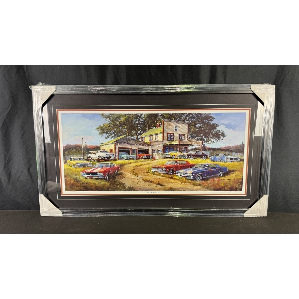 DALE KLEE "CHEVELLE COLLECTOR" LIMITED EDITION FRAMED PRINT (254/950) 23" X 41"
