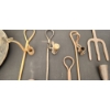 Image 1 : ANTIQUE CANDLE HOLDERS, SPEAR HEADS, CANTEEN & OUTDOOR COOKWARE