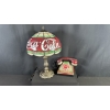 Image 4 : COCA-COLA TIFFANY-STYLE LAMP, TELEPHONE & RUG