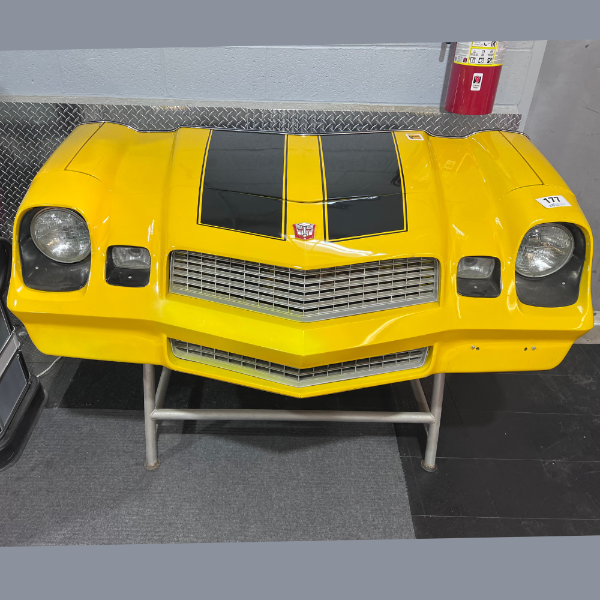 CUSTOM-MADE 1977–1981 CAMARO FRONT END DESK – TRANSFORMERS BUMBLEBEE THEME