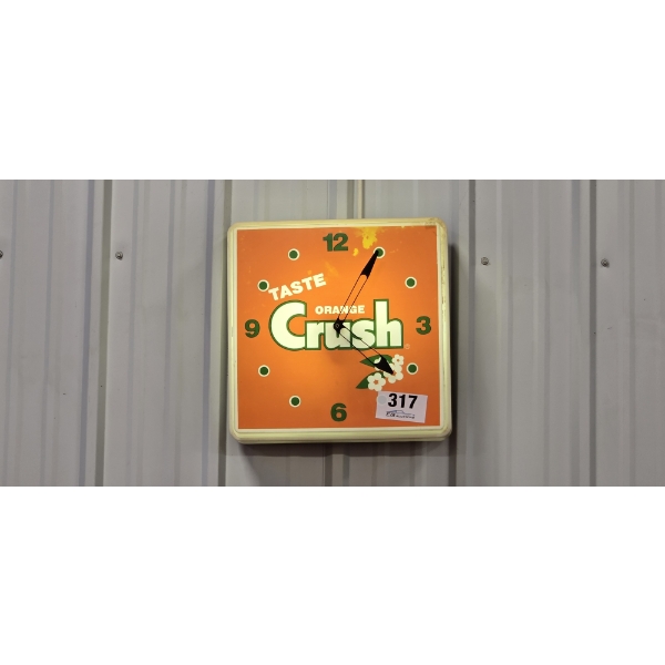 NO RESERVE TASTE ORANGE CRUSH CLOCK