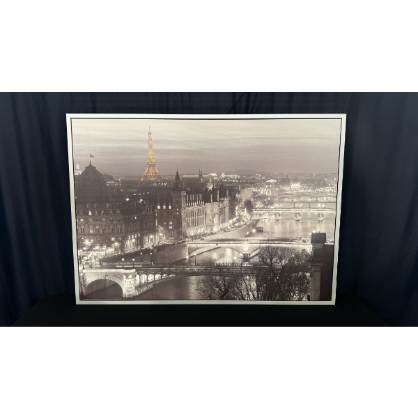 LARGE PARIS LANDSCAPE PICTURE 55" x 39"