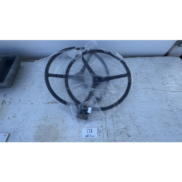 SET OF 2 TRACTOR STEERING WHEELS