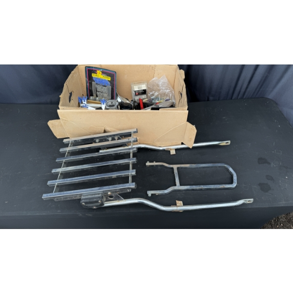 MOTORCYCLE PARTS AND REAR BRACKET ASSEMBLY