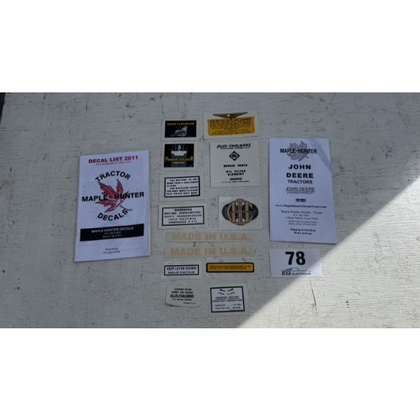 ASSORTED DECALS