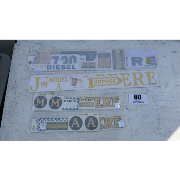 JOHN DEERE MODEL A & M DECALS