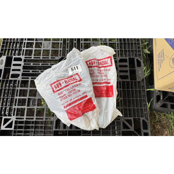 PAIR OF NON-RADIAL INNER TUBES (7.20-30/9.5-28)