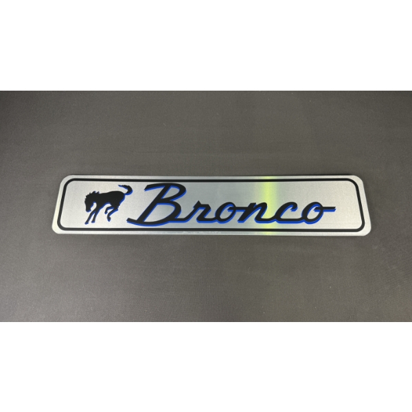 BRONCO (BLUE) SIGN 28" x 6"
