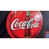 Image 6 : LARGE DOUBLE-SIDED COKE/SPRITE SIGN 28" DIAMETER, FRAMED PRINTS & LICENSE PLATE W/ COVER