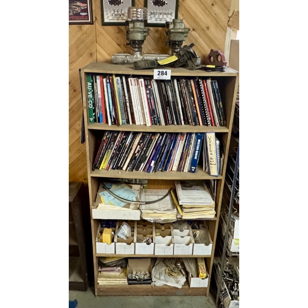 Shelf of Auto Part Books
