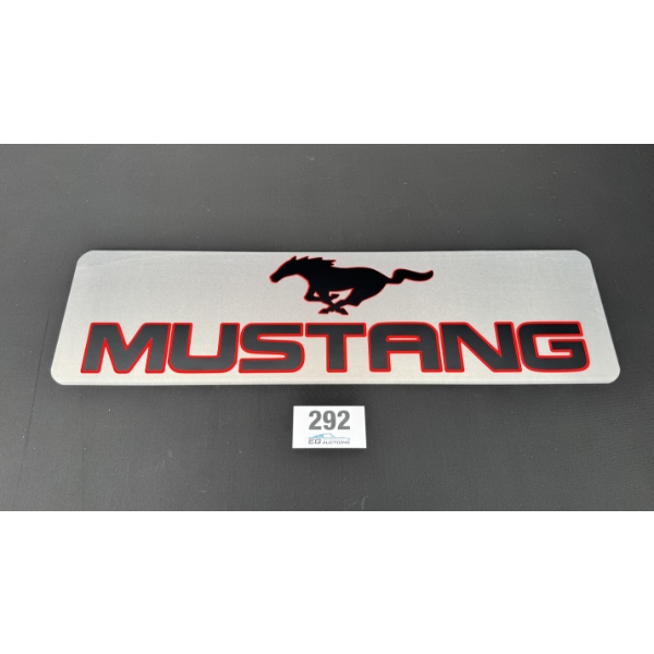 NO RESERVE MUSTANG SIGN 28" X 8"
