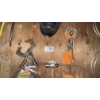 Image 3 : Collection of Tools & Hardware Level, Hammer, Pully / Hoist