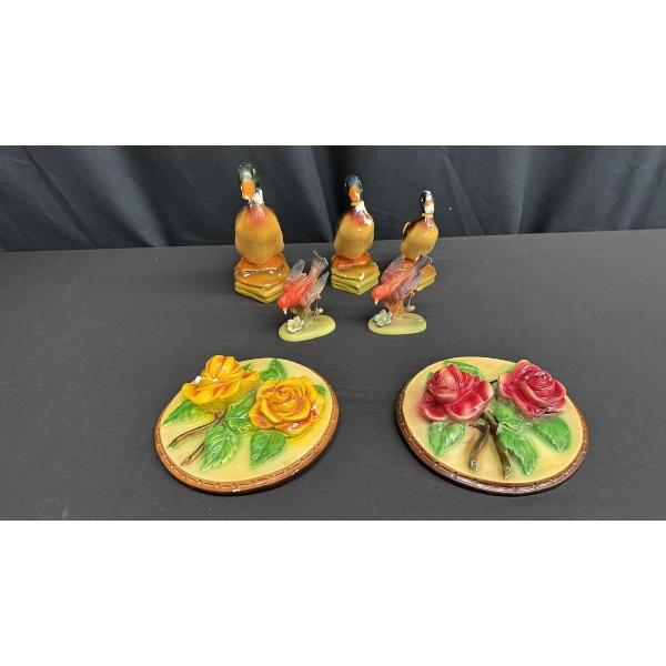 VINTAGE CERAMIC HAND-PAINTED FIGURINES