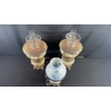 Image 4 : 3 VINTAGE HURRICANE-STYLE ELECTRIC TABLE LAMPS