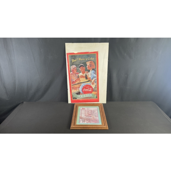COCA-COLA POSTER & FRAMED PRINT 30" X 20"