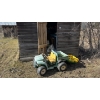 Image 3 : Kids John Deere 12 volt Gator and shed of used toys