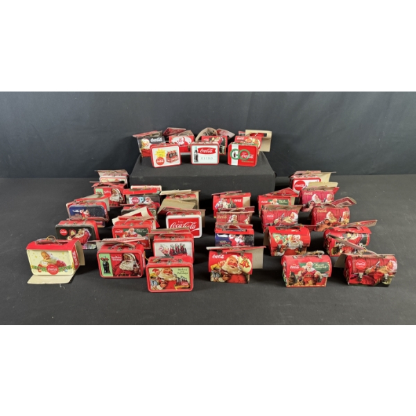 COCA-COLA MINI LUNCHBOX CHRISTMAS ORNAMENT COLLECTION