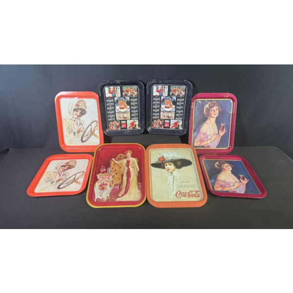 VARIOUS COCA-COLA ADVERTISING TRAYS