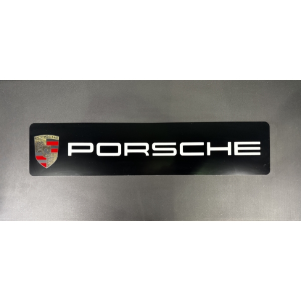 PORSCHE (BLACK) SIGN 4ft x 10"