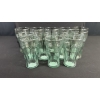 Image 2 : COCA-COLA EMBOSSED GREEN GLASS SETS 12x22oz & 12x16oz