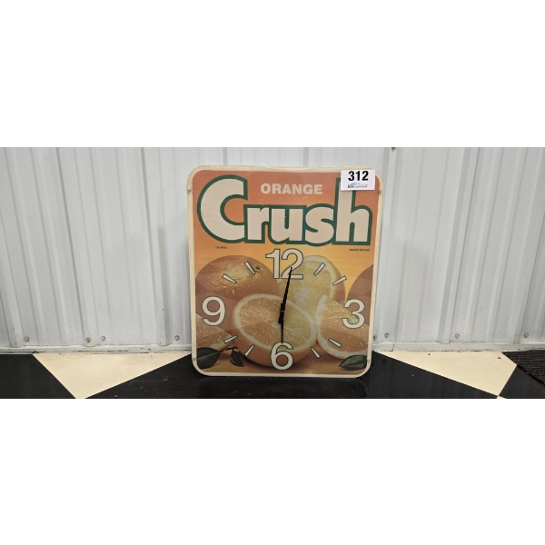 NO RESERVE ORANGE CRUSH CLOCK