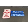 Image 1 : 2 STREET SIGNS LA AND HOLLYWOOD BLVD , NO PARKING