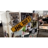 Image 1 : MAN CAVE FRIDGE WITH ATTACHED METAL SIGNS