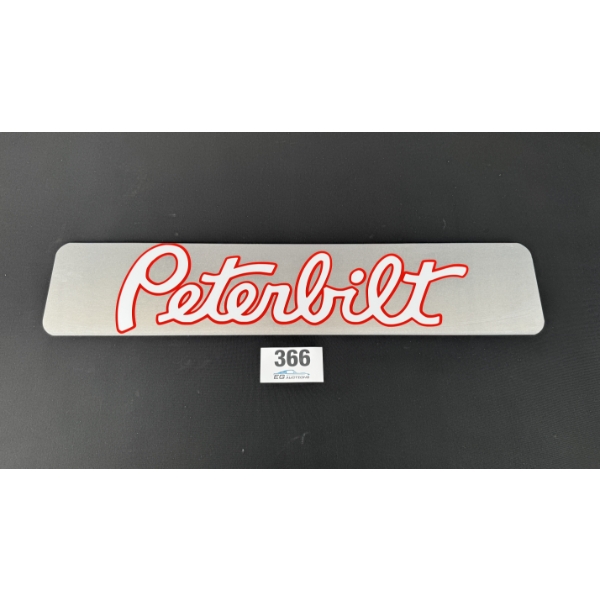 NO RESERVE PETERBILT SIGN 28" X 6"