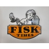 Image 1 : NO RESERVE RARE ENAMEL FISK SIGN