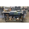 Image 1 : Metal Bench with Vice and Assorted Auto Parts