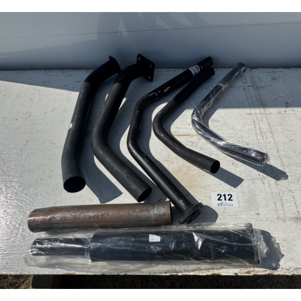 ASSORTED JOHN DEERE EXHAUST PIPES