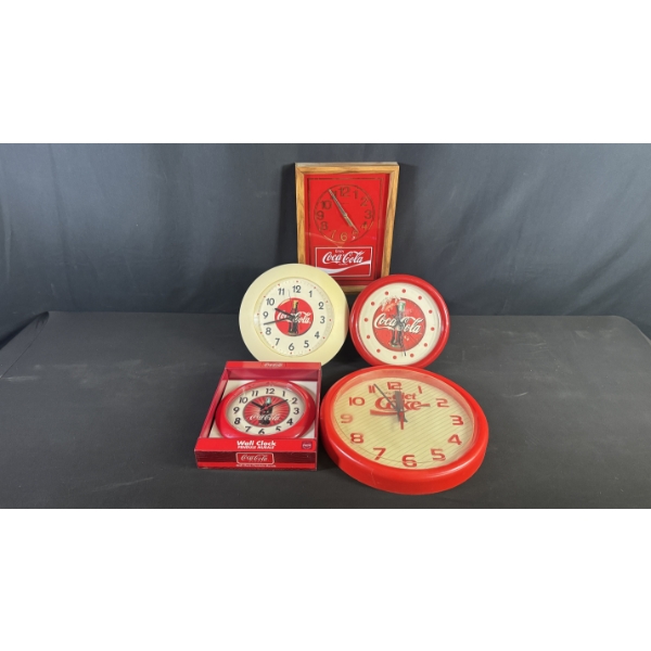COCA-COLA VINTAGE & RETRO WALL CLOCKS