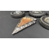 Image 3 : VINTAGE TIRE ASHTRAYS W/ GLASS INSERTS & ARROWHEAD ASHTRAY