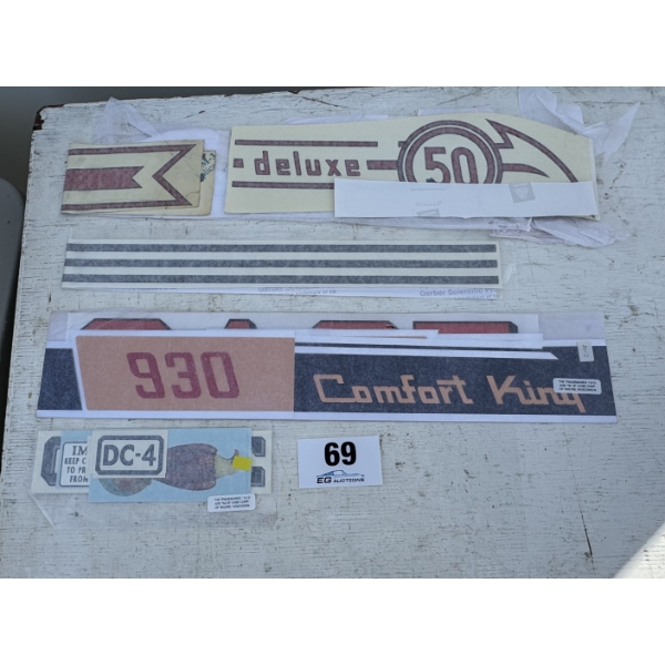 CASE COMFORT KING DECALS