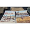 Image 2 : ASSORTED VINTAGE COLLECTIBLES (SCRAPBOOK, ORNATE OVAL MIRROR)