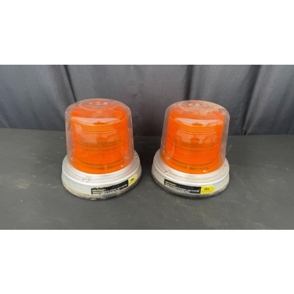 2 DUO POWER AMBER STROBE LIGHTS 