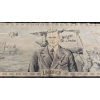 Image 6 : WOVEN CHARLES LINDBERGH "SPIRIT OF ST. LOUIS" BANNER, MAPS, BLANK CARDS