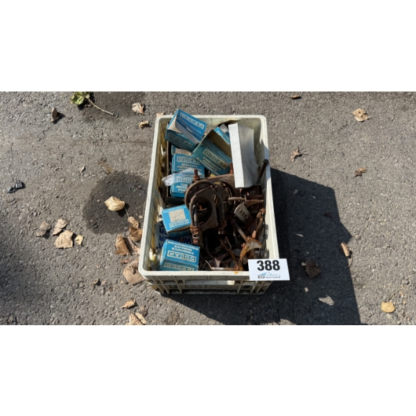 BOX OF DOCAP EXHAUST CLAMPS & U-BOLTS