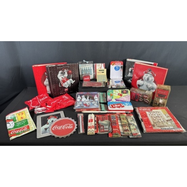 COCA-COLA POLAR BEAR & STATIONERY COLLECTION - PENCILS, BINDERS, CALCULATORS