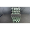 Image 1 : COCA-COLA EMBOSSED GREEN GLASS SETS 12x22oz & 12x16oz