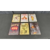 Image 1 : 6 SMALL METAL SIGNS 12" X 8"