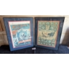 Image 1 : LARGE FRAMED MASSEY BINDER & HARVEST MONARCH POSTERS